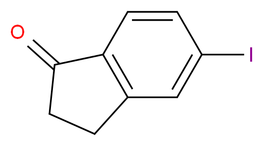 5-iodo-2,3-dihydro-1H-inden-1-one_分子结构_CAS_511533-38-3