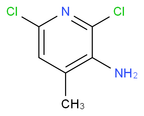 2,6-dichloro-4-methylpyridin-3-amine_分子结构_CAS_)