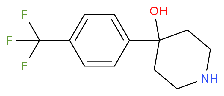 4-(4-Trifluoromethyl-phenyl)-piperidin-4-ol_分子结构_CAS_39757-71-6)