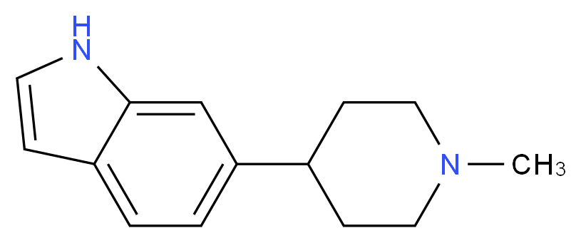 6-(1-METHYL-PIPERIDIN-4-YL)-1H-INDOLE_分子结构_CAS_321745-84-0)