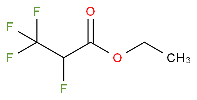 ethyl 2,3,3,3-tetrafluoropropanoate_分子结构_CAS_399-92-8