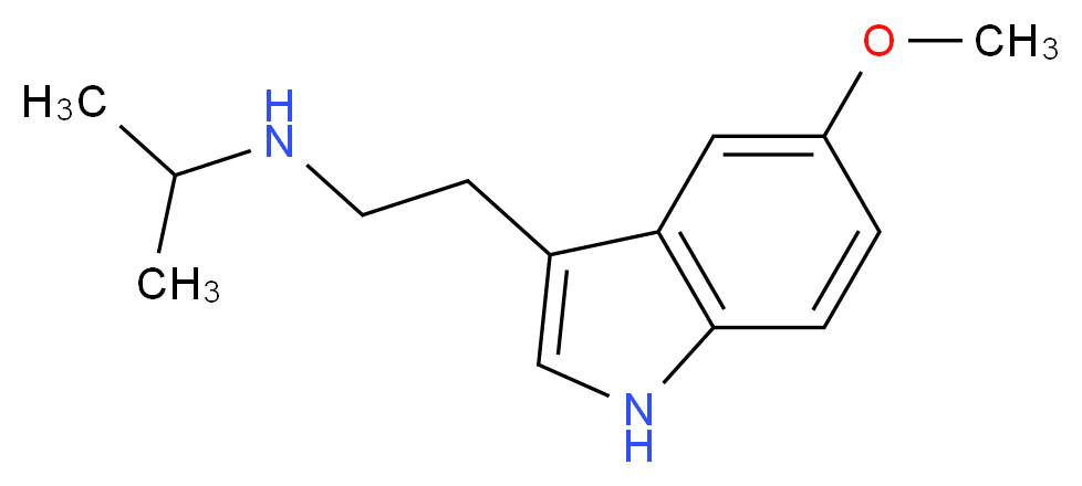 [2-(5-methoxy-1H-indol-3-yl)ethyl](propan-2-yl)amine_分子结构_CAS_109921-55-3