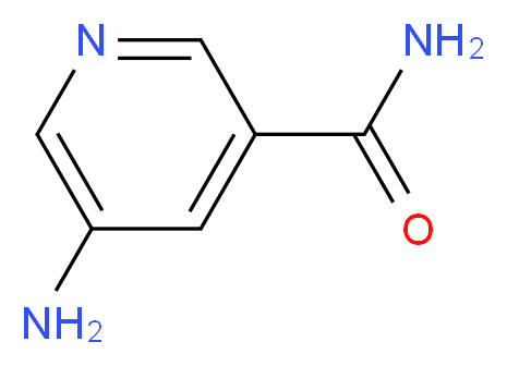 5-aminopyridine-3-carboxamide_分子结构_CAS_60524-14-3