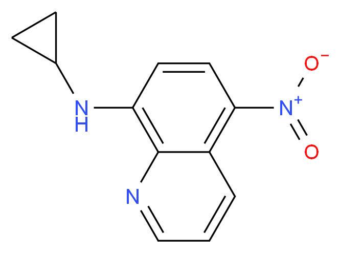 N-Cyclopropyl-5-nitroquinolin-8-amine_分子结构_CAS_1099929-70-0)