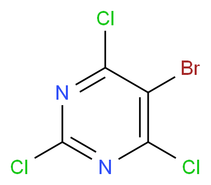 5-bromo-2,4,6-trichloropyrimidine_分子结构_CAS_63931-21-5