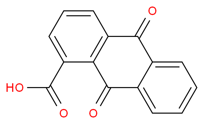 9,10-Dioxo-9,10-dihydro-anthracene-1-carboxylic acid_分子结构_CAS_602-69-7)