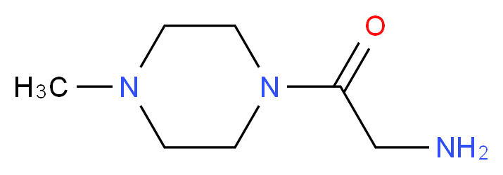 2-amino-1-(4-methylpiperazin-1-yl)ethan-1-one_分子结构_CAS_359821-43-5