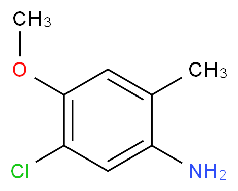 5-Chloro-4-methoxy-2-methylaniline_分子结构_CAS_62492-46-0)