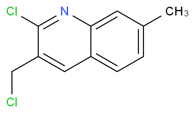2-chloro-3-(chloromethyl)-7-methylquinoline_分子结构_CAS_521915-96-8)