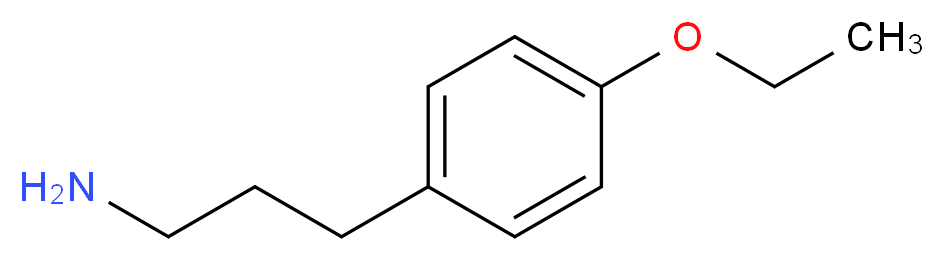 3-(4-ethoxyphenyl)propan-1-amine_分子结构_CAS_36397-24-7