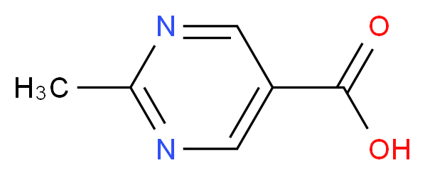 2-Methyl-5-pyrimidinecarboxylic acid_分子结构_CAS_5194-32-1)
