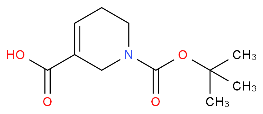 1-Boc-1,2,5,6-tetrahydropyridine-3-carboxylic acid_分子结构_CAS_86447-11-2)