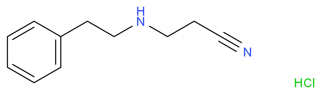 3-Phenethylamino-propionitrile hydrochloride_分子结构_CAS_)