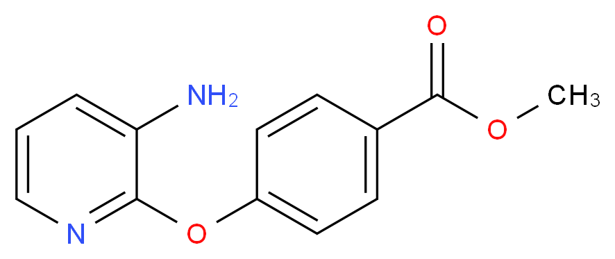 Methyl 4-[(3-amino-2-pyridinyl)oxy]-benzenecarboxylate_分子结构_CAS_)