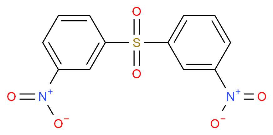 1-nitro-3-(3-nitrobenzenesulfonyl)benzene_分子结构_CAS_1228-53-1