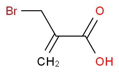 2-(溴甲基)丙烯酸_分子结构_CAS_72707-66-5)