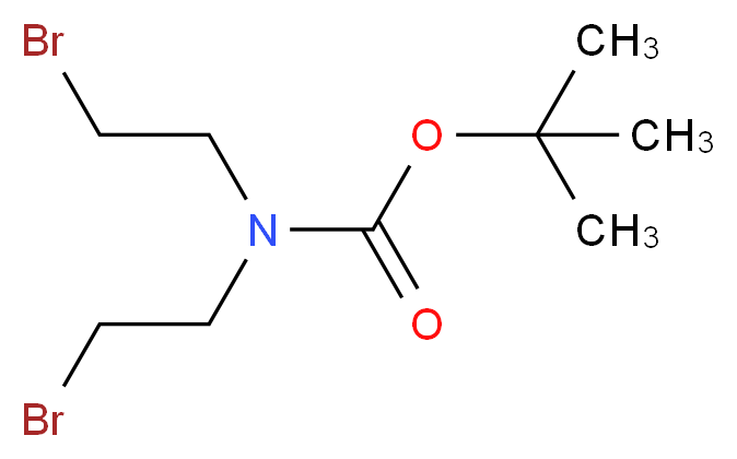 tert-Butyl bis(2-bromoethyl)carbamate_分子结构_CAS_159635-50-4)