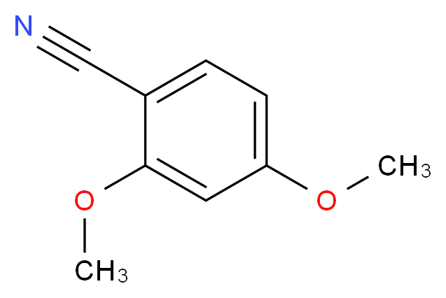 2,4-dimethoxybenzonitrile_分子结构_CAS_4107-65-7