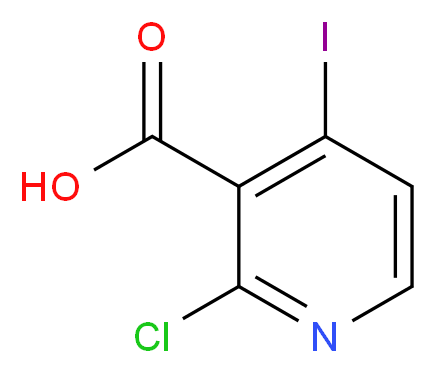 2-Chloro-4-iodo-nicotinic acid_分子结构_CAS_544671-78-5)