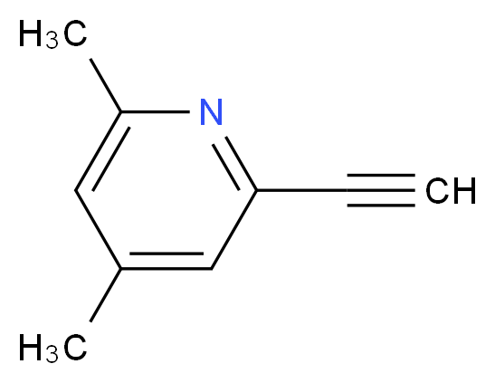 2-ethynyl-4,6-dimethylpyridine_分子结构_CAS_37968-67-5