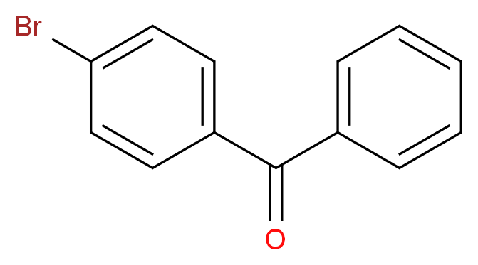 (4-bromophenyl)(phenyl)methanone_分子结构_CAS_90-90-4