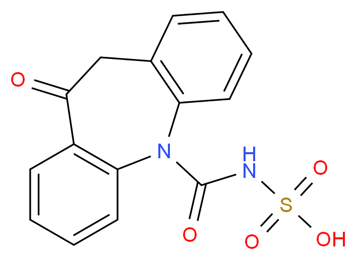 Oxcarbazepine N-Sulfate_分子结构_CAS_1159977-54-4)