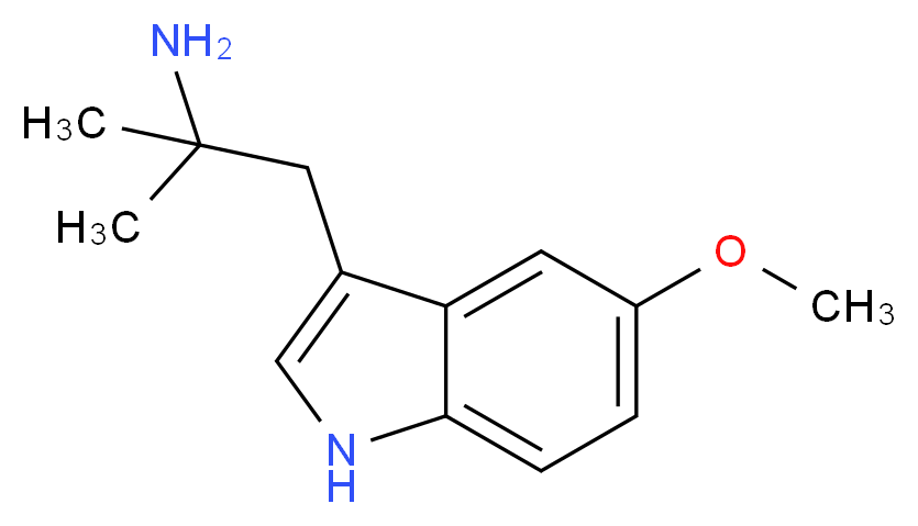 1-(5-methoxy-1H-indol-3-yl)-2-methylpropan-2-amine_分子结构_CAS_4765-36-0)