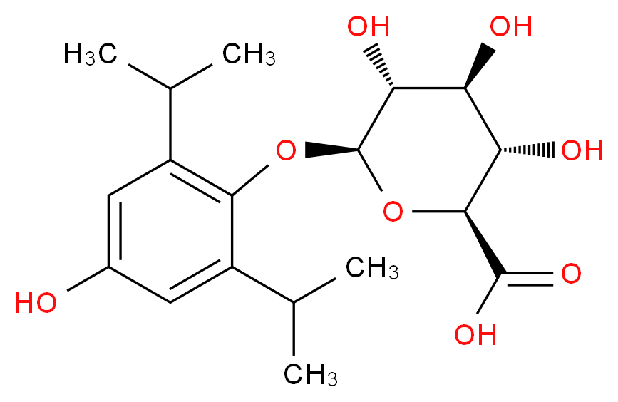 4-Hydroxy Propofol 1-O-β-D-Glucuronide_分子结构_CAS_114991-25-2)