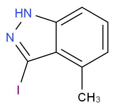 3-Iodo-4-methyl-1H-indazole_分子结构_CAS_885522-63-4)