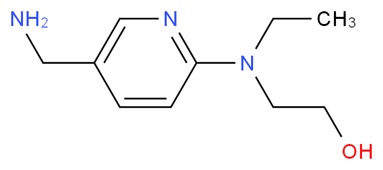 2-[[5-(Aminomethyl)-2-pyridinyl](ethyl)amino]-1-ethanol_分子结构_CAS_)