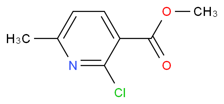 Methyl 2-chloro-6-methylnicotinate_分子结构_CAS_53277-47-7)