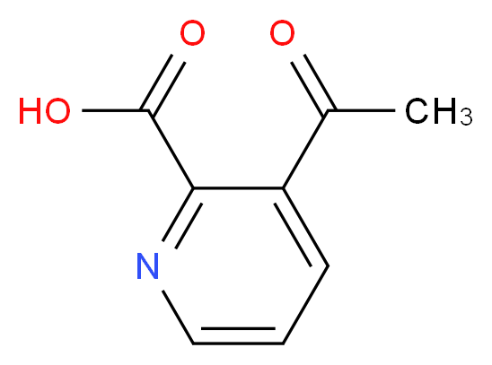 3-acetylpyridine-2-carboxylic acid_分子结构_CAS_716362-04-8