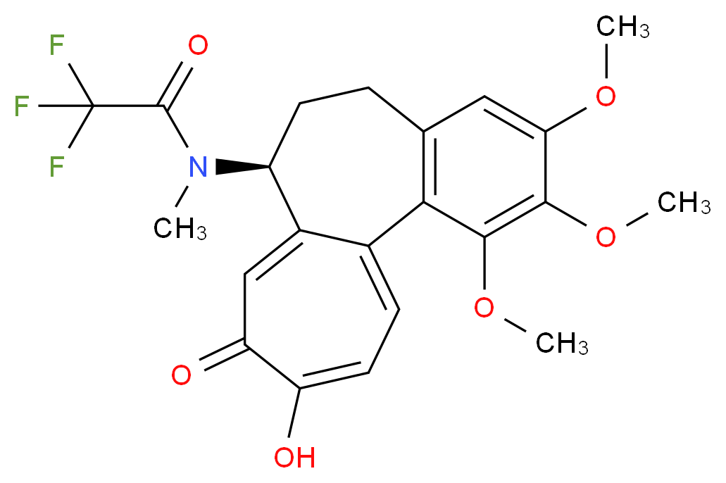 N-Trifluoroacetyl-N-methyl-deacetylcolchiceine_分子结构_CAS_1217782-80-3)