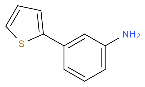 3-(thiophen-2-yl)aniline_分子结构_CAS_)