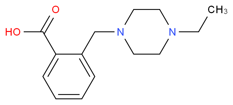 2-(4-Ethylpiperazin-1-ylmethyl)benzoic acid_分子结构_CAS_914349-54-5)
