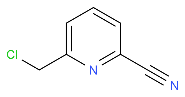 6-(Chloromethyl)-2-cyanopyridine_分子结构_CAS_135450-23-6)