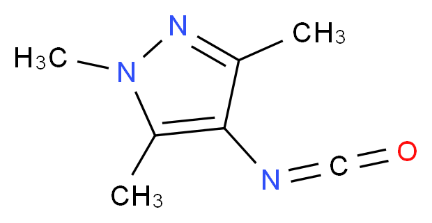 1,3,5-Trimethyl-1H-pyrazol-4-yl isocyanate 97%_分子结构_CAS_252956-48-2)