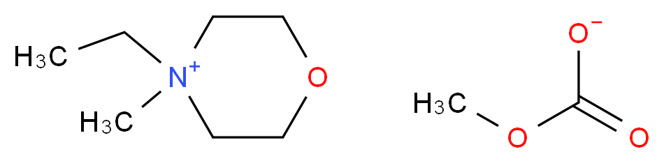 4-乙基-4-甲基吗啉甲基碳酸盐 溶液_分子结构_CAS_947601-93-6)