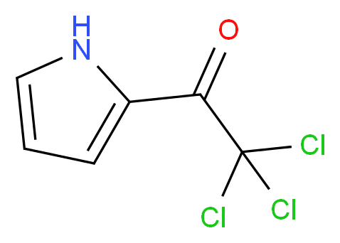 2-(Trichloroacetyl)-1H-pyrrole_分子结构_CAS_35302-72-8)