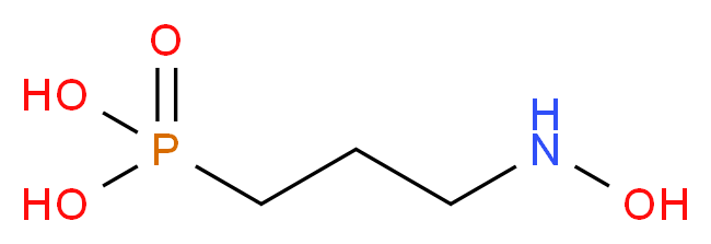 [3-(hydroxyamino)propyl]phosphonic acid_分子结构_CAS_66508-11-0