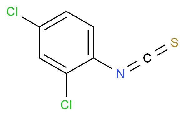 2,4-二氯苯基硫代异氰酸酯_分子结构_CAS_6590-96-1)