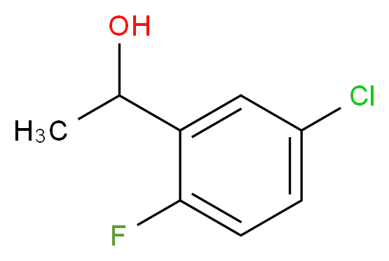 1-(5-氯-2-氟苯基)乙醇_分子结构_CAS_958653-04-8)