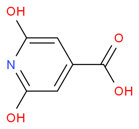 2,6-二羟基吡啶-4-羧酸_分子结构_CAS_99-11-6)