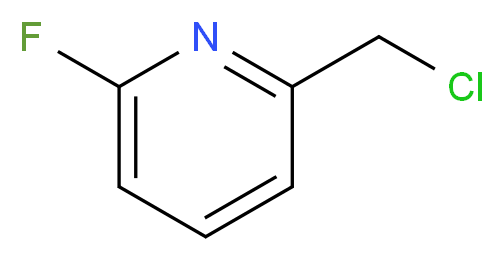 2-(chloromethyl)-6-fluoropyridine_分子结构_CAS_315180-16-6