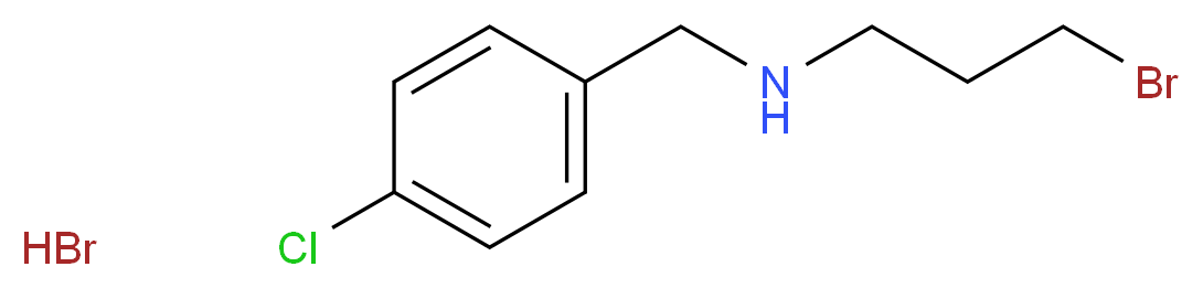 (3-bromopropyl)[(4-chlorophenyl)methyl]amine hydrobromide_分子结构_CAS_40584-09-6