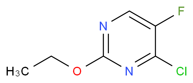 4-Chloro-2-ethoxy-5-fluoropyrimidine_分子结构_CAS_56076-20-1)