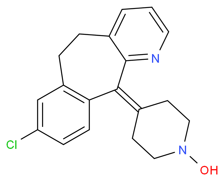 4-{13-chloro-4-azatricyclo[9.4.0.0<sup>3</sup>,<sup>8</sup>]pentadeca-1(11),3(8),4,6,12,14-hexaen-2-ylidene}piperidin-1-ol_分子结构_CAS_1193725-73-3