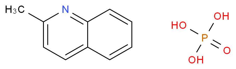 2-methylquinoline; phosphoric acid_分子结构_CAS_118896-93-8