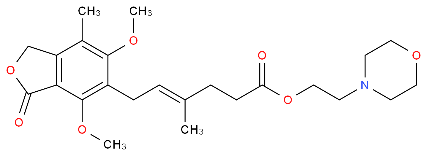 O-Methyl Mycophenolate Mofetil (EP Impurity D)_分子结构_CAS_1322681-37-7)