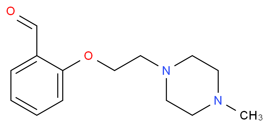 2-[2-(4-methyl-1-piperazinyl)ethoxy]benzaldehyde_分子结构_CAS_82625-37-4)